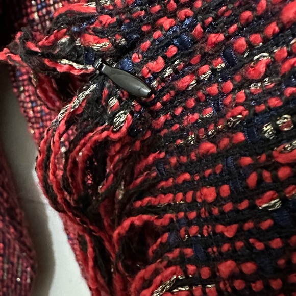 368 The Collective | NWOT Vintage Women’s Red Fringe Hem Sweater (Size M) - Picture 7 of 14